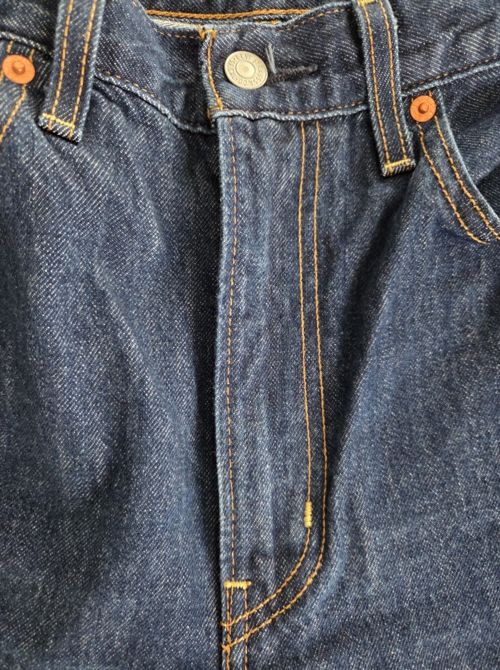 Levi's Women's Ribcage Wide Leg Dark Blue Jeans Size 30 W 34 Inseam - Picture 6 of 7